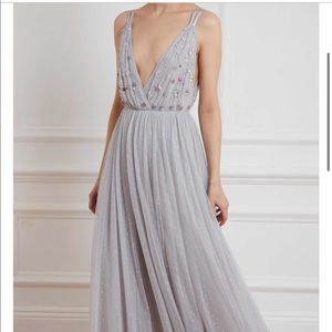 Needle & Thread Crystal-Embellished Tulle Gown
